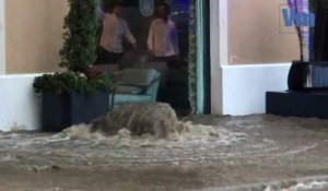 Spectaculaire montée des eaux à Saint-Tropez