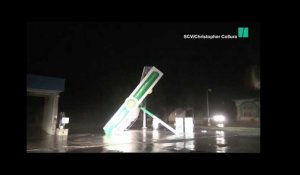 L'ouragan Florence a totalement balayé cette station essence en Caroline du Nord