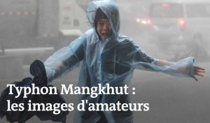 Typhon Mangkhut : des amateurs filment la tempête
