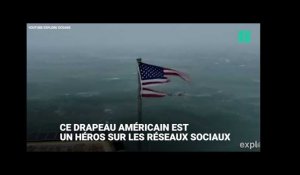 Ce drapeau lutte contre l'ouragan Florence et devient un héros sur les réseaux sociaux