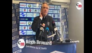 Régis Brouard, entraîneur du SC Bastia : "Le match réalisé contre Angers va demander confirmation"