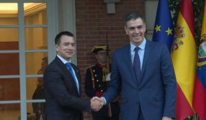 Le Premier ministre Pedro Sanchez rencontre le président de l'Equateur Daniel Noboa