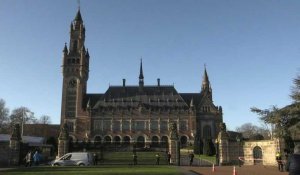 Images de la Cour internationale de Justice à La Haye avant le verdict