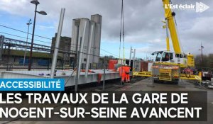Les travaux de la gare de Nogent-sur-Seine avancent