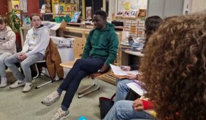 Mohamed Mbougar Sarr au lycée Jeanne-Hachette de Beauvais