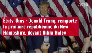 VIDÉO. États-Unis : Donald Trump remporte la primaire républicaine du New Hampshire, devant Nikki Ha