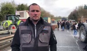 VIDÉO. « On attend une réponse de l'État » : les agriculteurs bloquent la RN12 près de Morlaix 