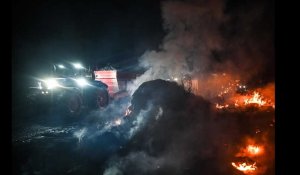 VIDÉO. Crise agricole : soirée de colère à Guingamp 