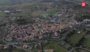 Le Tarn vu du ciel : la cité médiévale de Lautrec