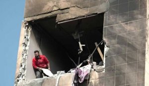 Dégâts après une frappe israélienne meurtrière à Damas