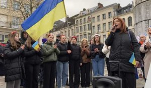 Valenciennes : hommages, chants et danses pour la paix en Ukraine