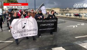 La marche blanche pour l’ouvrier mort en 2022 à Concarneau rassemble une soixantaine de personnes