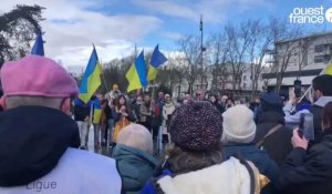 VIDÉO. À Lorient, l'hymne national ukrainien est entonné au son du biniou