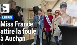 Miss France attire la foule dans la galerie d’Auchan Leers