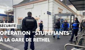 Opération "stupéfiants" avec les gendarmes en gare de Rethel