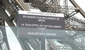 La tour Eiffel fermée en raison d'une grève
