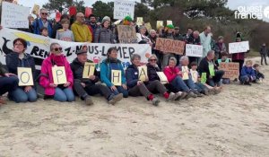 VIDÉO. 350 personnes mobilisées contre le projet de thalassothérapie à Larmor-Plage