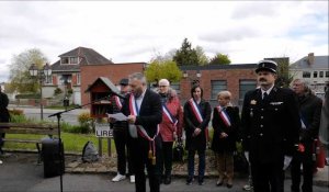 Hommage aux déportés à Avesnes au square Georgette Lorette 