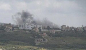 La fumée s'élève après une frappe israélienne sur le sud du Liban