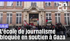 Guerre Israël-Hamas:  L’école de journalisme de Lille bloqué en soutien à Gaza #shorts