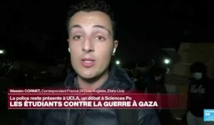 Mobilisation contre la guerre à Gaza : 2e nuit de tensions sur le campus de UCLA