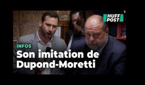 Éric Dupond-Moretti n’a pas (du tout) apprécié cette imitation d’Ugo Bernalicis