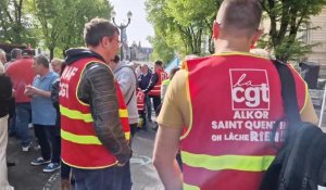 Près de 150 personnes étaient mobilisées à Saint-Quentin pour le traditionnel rassemblement du 1er mai