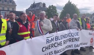 Saint-Omer : Bertrand Petit défile aux côtés des salariés de RDM