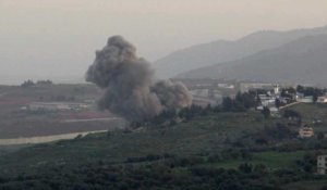 De la fumée se dégage du sud du Liban après une frappe israélienne