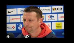 La réaction de Stéphane Dumont après Grenoble - Guingamp (Ligue 2 J30)