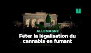 À Berlin, un rassemblement de fumeurs pour fêter la légalisation partielle de cannabis