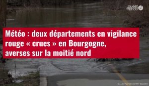 VIDÉO. Météo : deux départements en vigilance rouge « crues » en Bourgogne, averses sur la moitié no