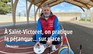 À Saint-Victoret, on joue à la pétanque… sur glace ! 
