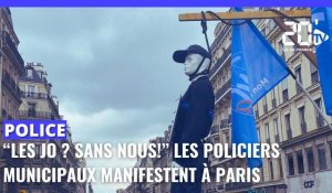 Retraites, salaires, primes JO... Plus d'un millier de policiers municipaux manifestent à Paris