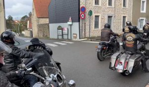Des dizaines de motos pour dire "au revoir" à Jean-Luc Vasseur