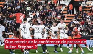VIDÉO. Stade Rennais - FC Lorient. Que retenir de la conférence de presse de Julien Stéphan