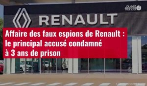VIDÉO. Affaire des faux espions de Renault : le principal accusé condamné à 3 ans de prison