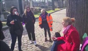 Calais: Dernière séance de coaching des femmes des salariés de Prysmian avant la manifestation parisienne 