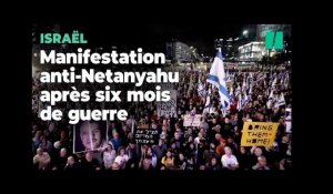 En Israël, des milliers de manifestants demandent la démission de Netanyahu après 6 mois de guerre