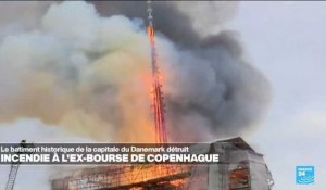 Danemark : incendie à la vieille Bourse de Copenhague