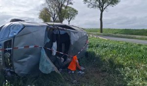 Trois blessés dont un grièvement après une sortie de route entre Séranvillers-Forenville et Esnes