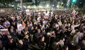 Manifestation à Tel-Aviv pour la libération des otages détenus à Gaza