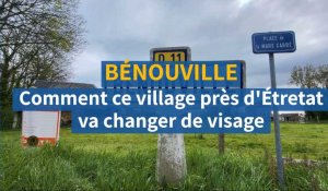 De nouveaux aménagements dans le centre-bouge de Bénouville, près d'Étretat