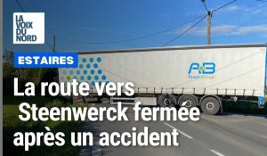 La route entre Estaires et Steenwerck fermée après un accident