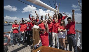VIDEO. Le Belem, voilier nantais, participe à l'aventure olympique