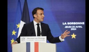 Emmanuel Macron: "notre Europe, aujourd'hui, est mortelle, elle peut mourir"