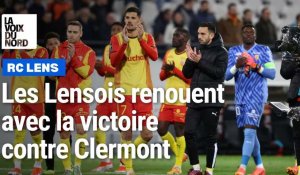 Le RC Lens renoue avec la victoire (1-0) contre Clermont