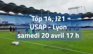 Top 14 J 21 USAP-Lyon Hugo Bové