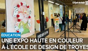 Les lycéens de Saint-Bernard exposent leurs œuvres à l’École de design de Troyes 