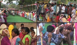 Inde : des centaines d'électeurs font la queue pour voter aux législatives
